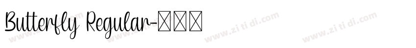 Butterfly Regular字体转换